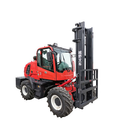 Kırık arazi forklift 3.5 ton kısa eksen desteği EPA4, EuroV,kapalı kabin